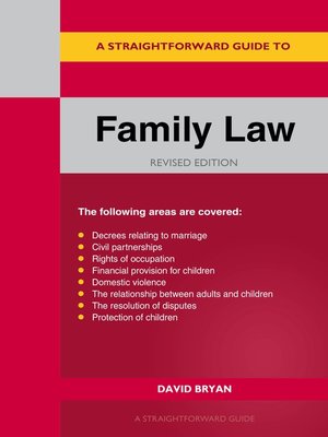 cover image of A Straightforward Guide to Family Law